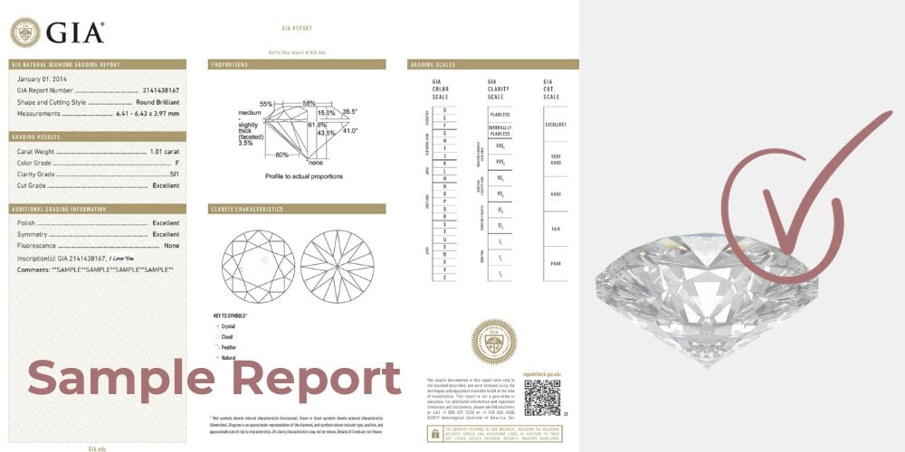 gia certificate and certified diamond