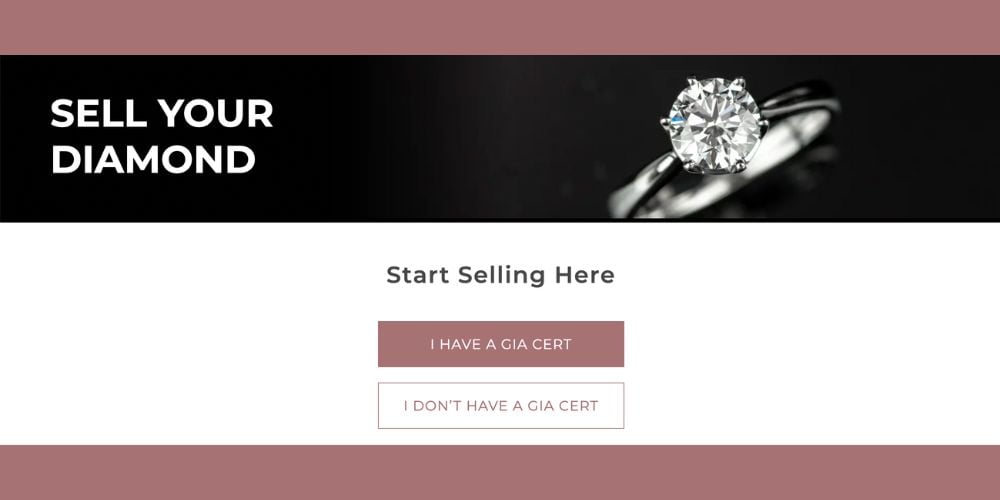 image showing the selling process on diamond marketplace